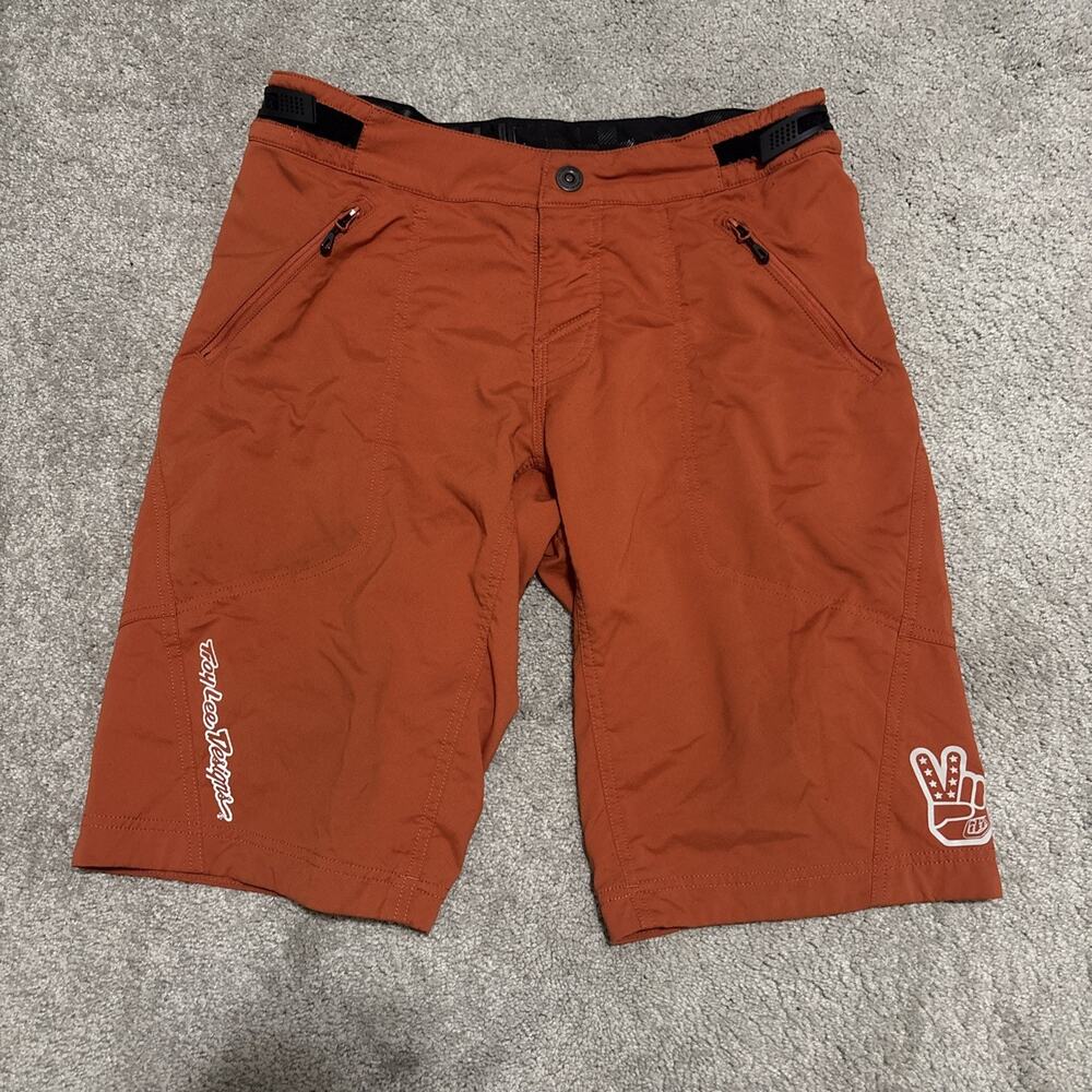 Troy Lee Designs Shorts Skyline Men's 32 Orange MTB Mountain Bike Cycling